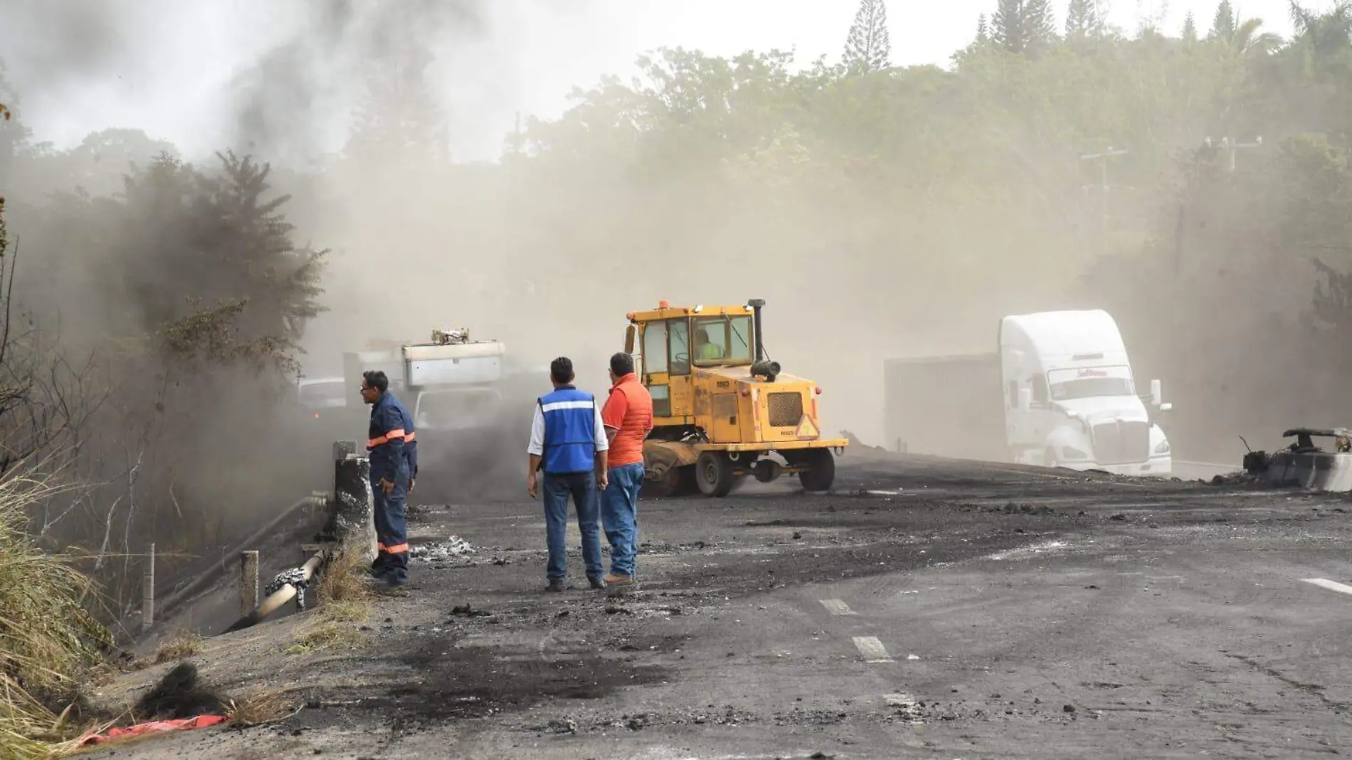 El aparatoso accidente sobre la Tampico-Tuxpan